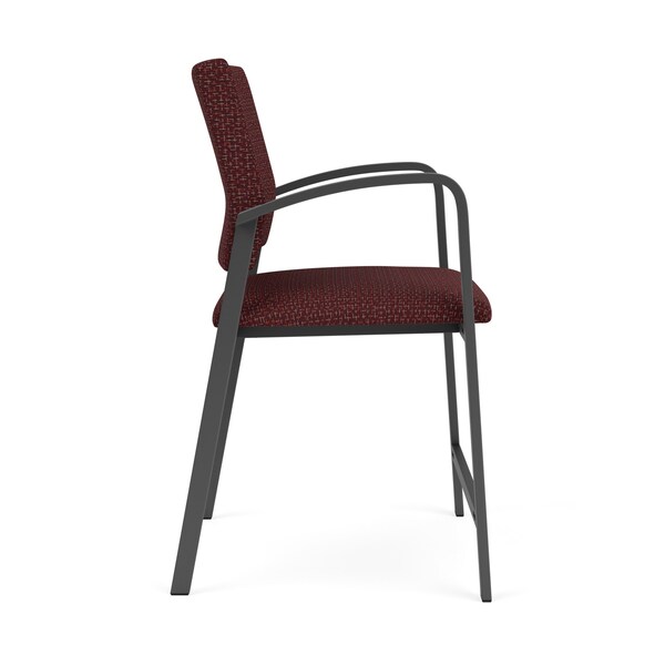 Newport Wide Hip Chair Metal Frame, Charcoal, RF Nebbiolo Upholstery
